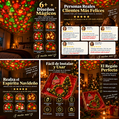 Proyector de luces de Navidad